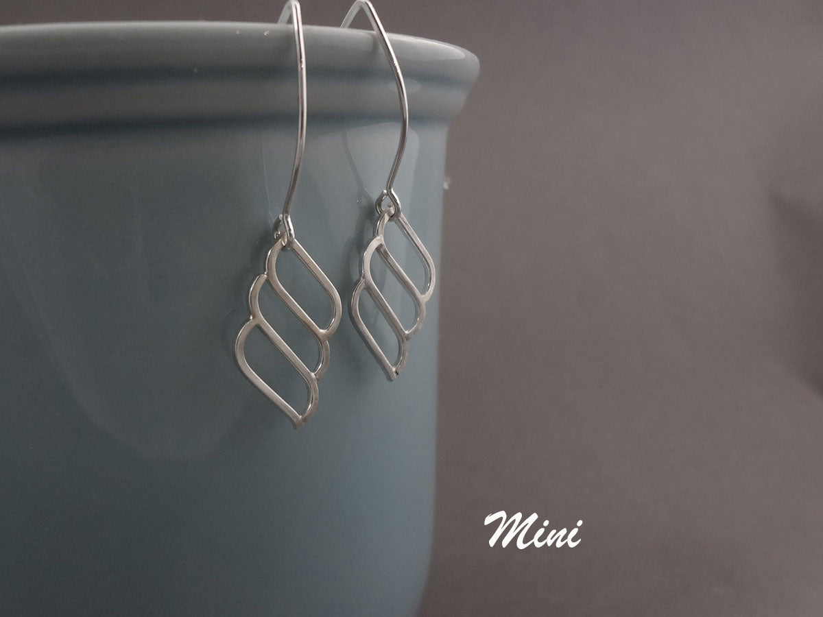 Anela silver dangle earrings made by hand