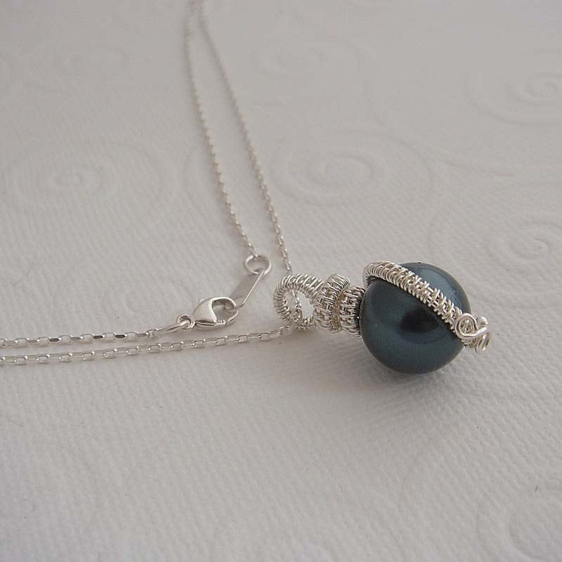 Fontaine Pearl sterling silver necklace pendant