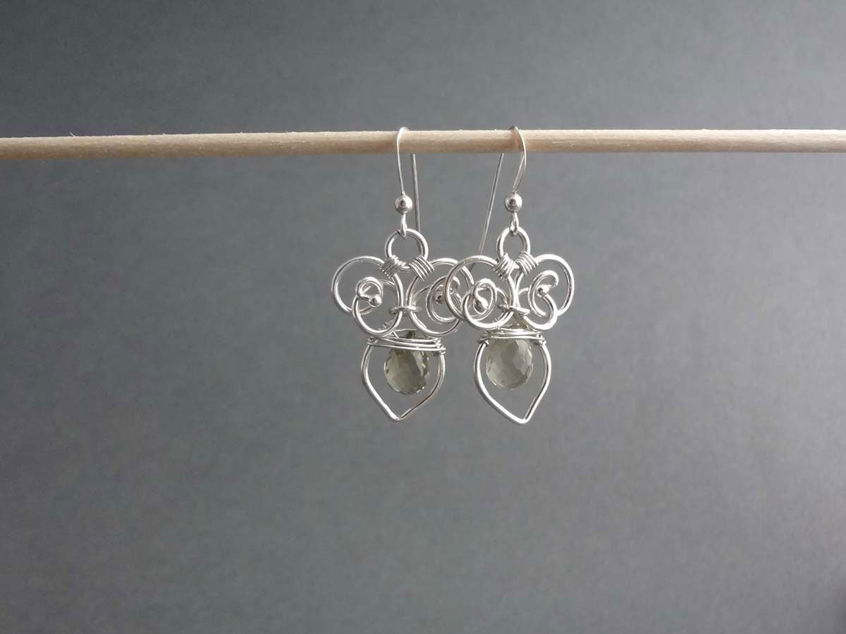 silver dangle earrings