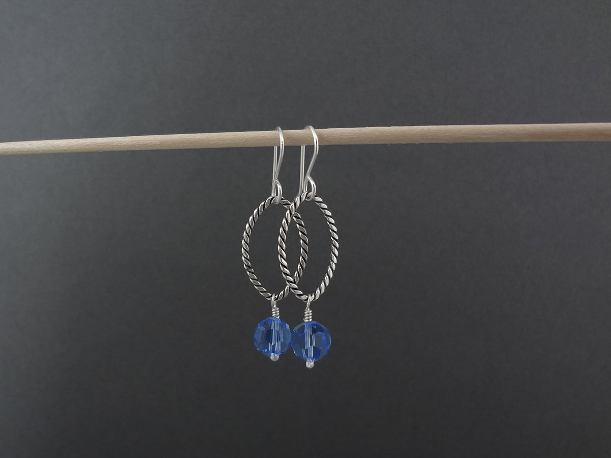 Silver dangle earrings