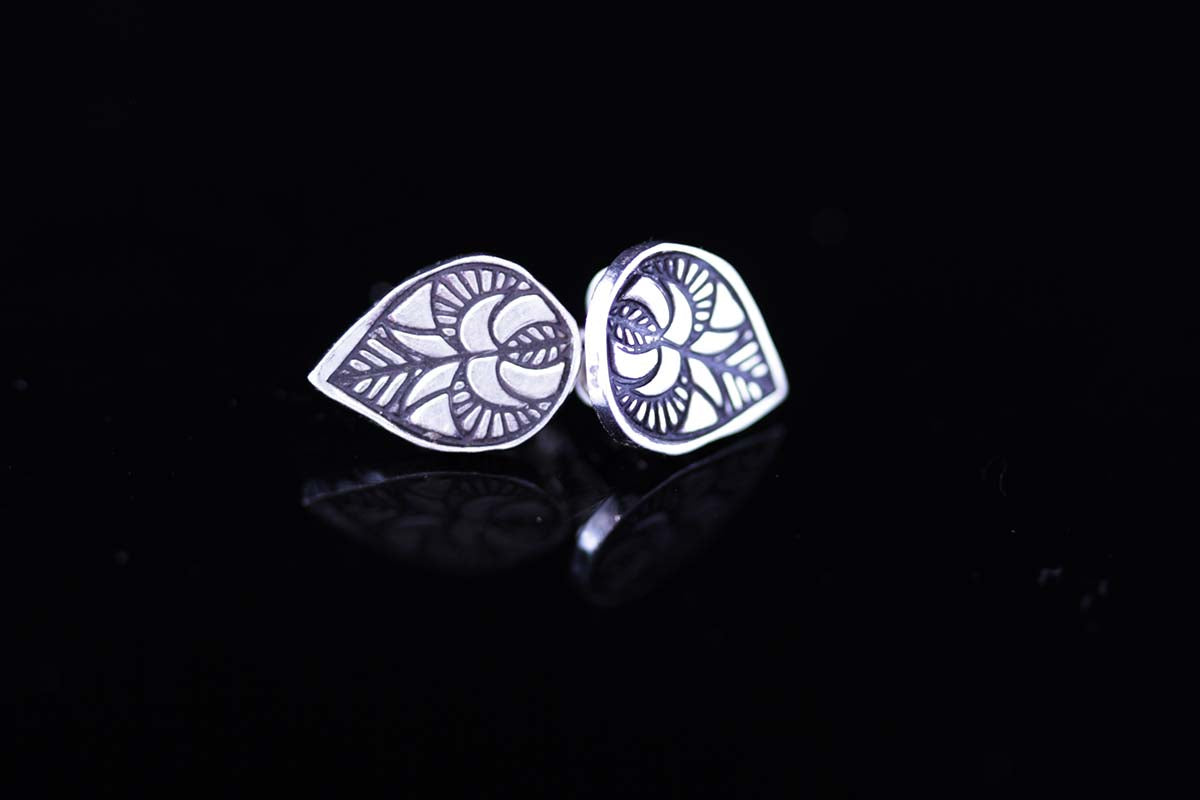 Sterling Silver stud earrings for men