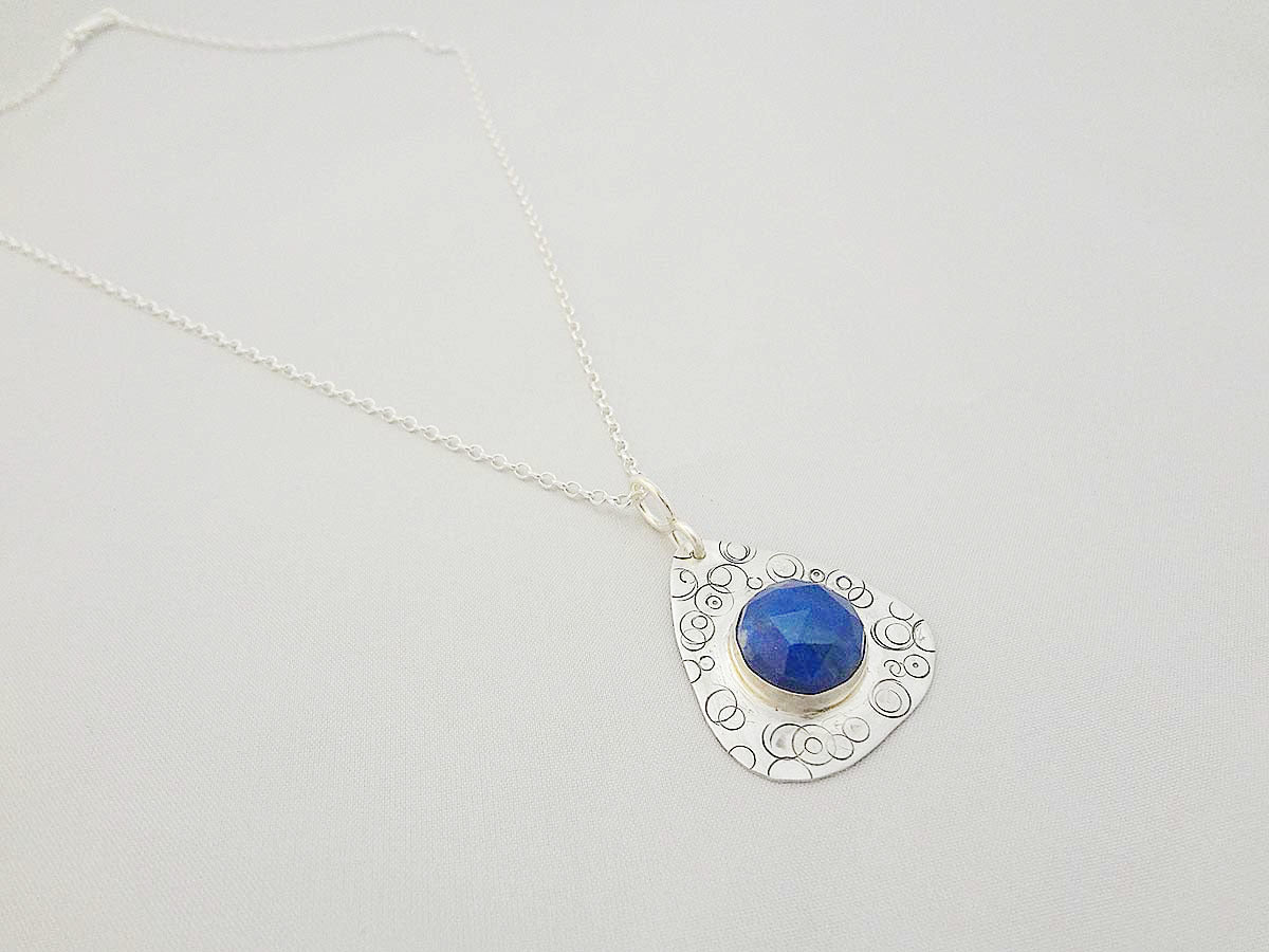 Handcrafted  Lapis gemstone pendant