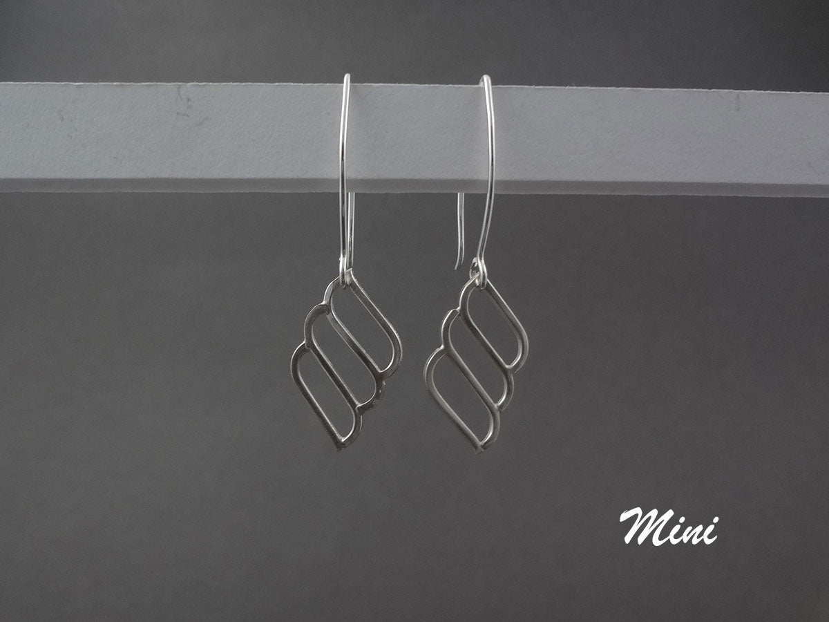 Anela silver dangle earrings made by hand