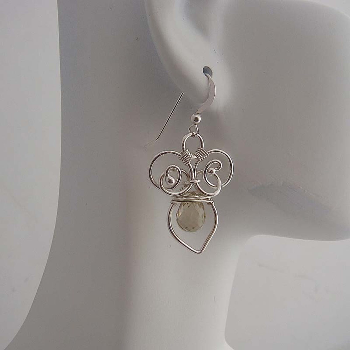 silver dangle earrings