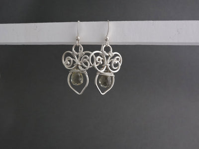 silver dangle earrings