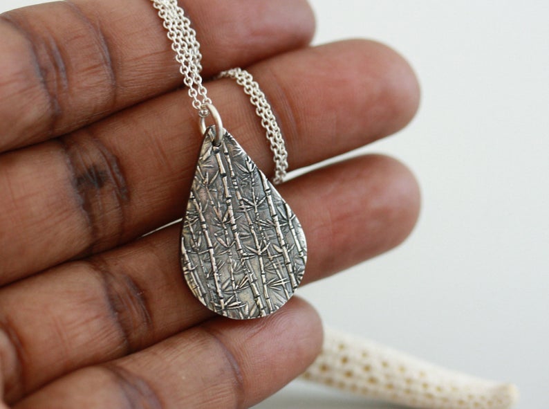 Meadow  Silver necklace pendant