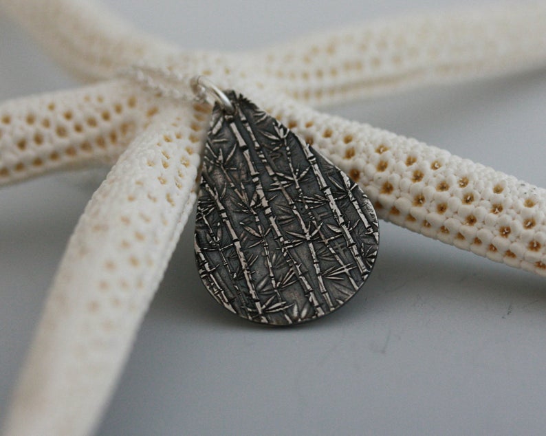 Meadow  Silver necklace pendant