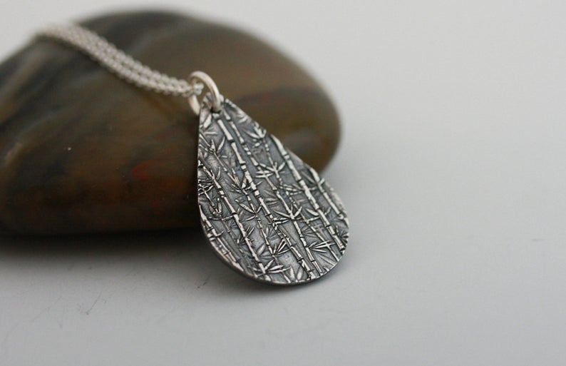 Meadow  Silver necklace pendant