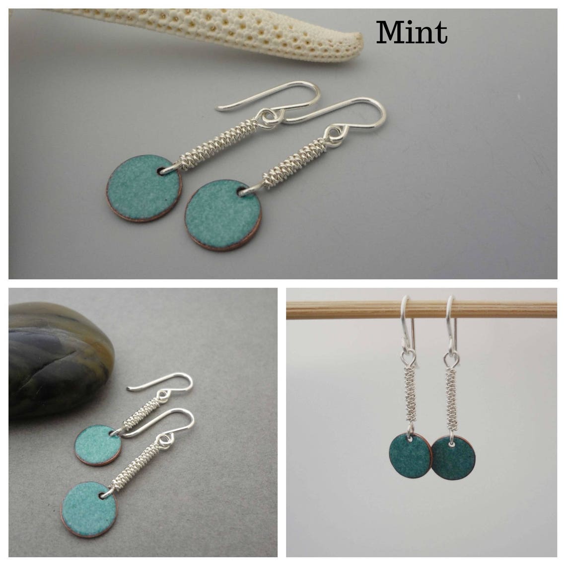 silver dangle earrings