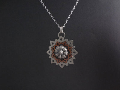 Silver pendant for necklace