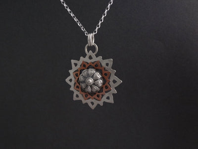 Silver necklace pendant