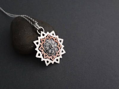 Silver pendant for necklace