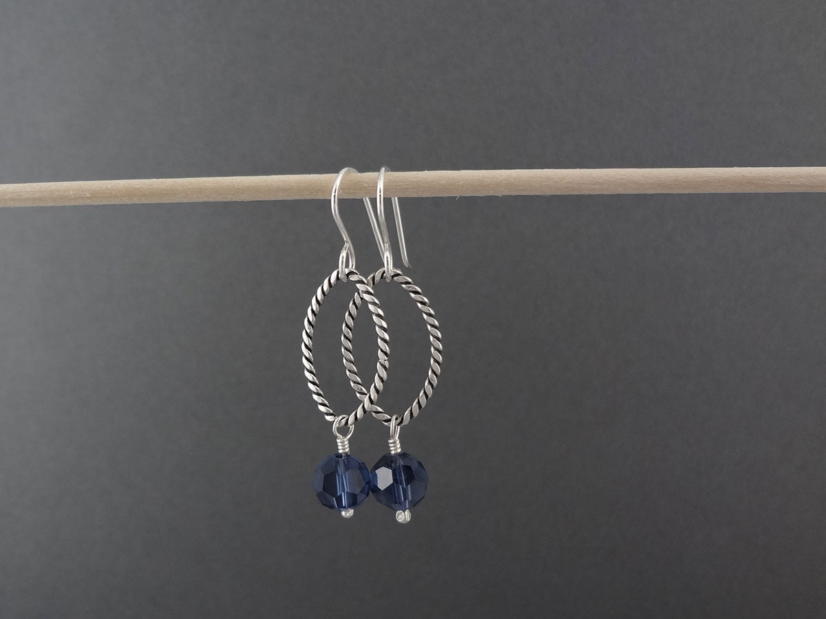 Silver dangle earrings