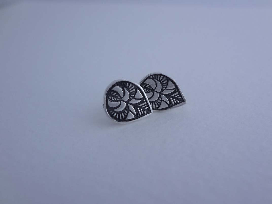 Xena Sterling silver stud earrings