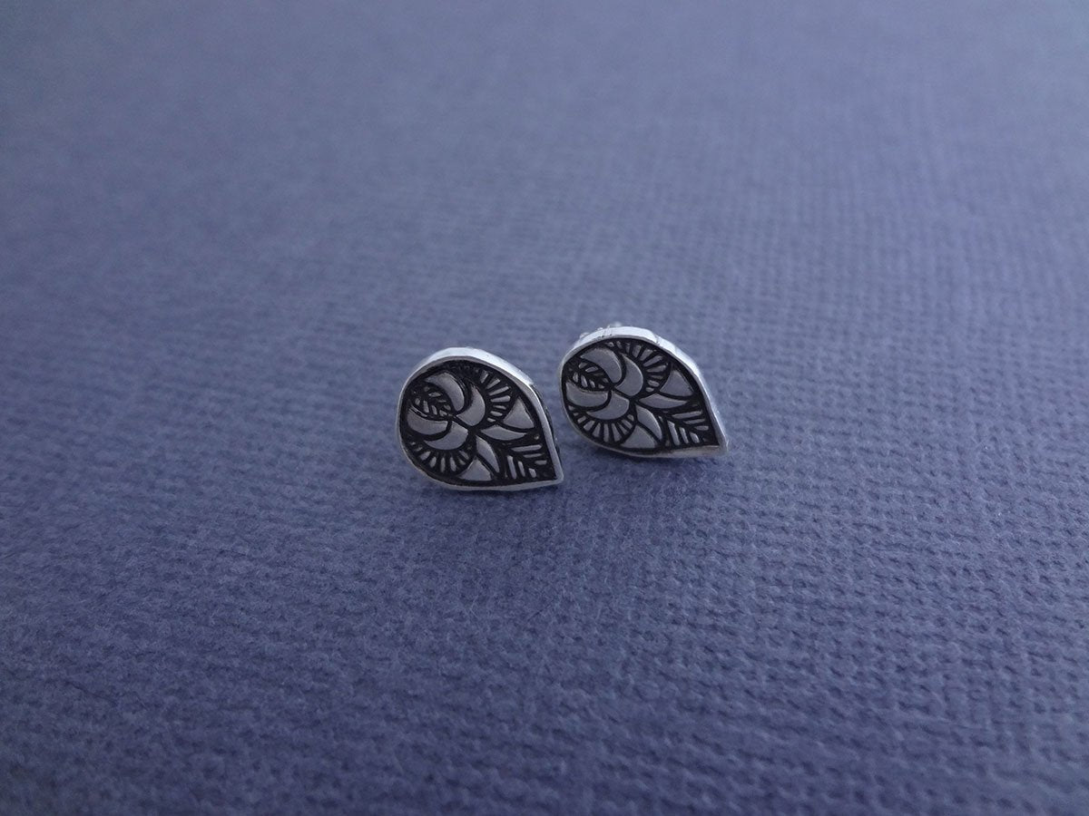 Xena Sterling silver stud earrings