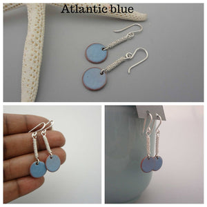 silver dangle earrings